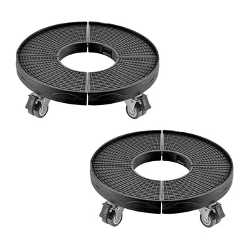Trash Can Dolly 2-Pack, 4 Locking Casters, 440 lb