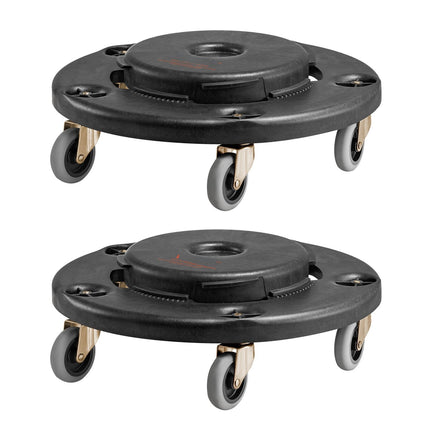 Trash Can Dolly 2-Pack, Fits 20–55 Gal, 500 lb