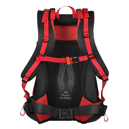 Travel Backpack 35L, Red – Ventilated, Rain Cover