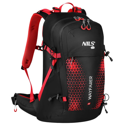 Travel Backpack 35L, Red – Ventilated, Rain Cover