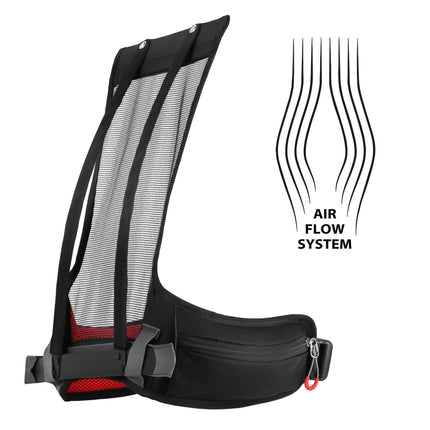 Travel Backpack 35L, Red – Ventilated, Rain Cover