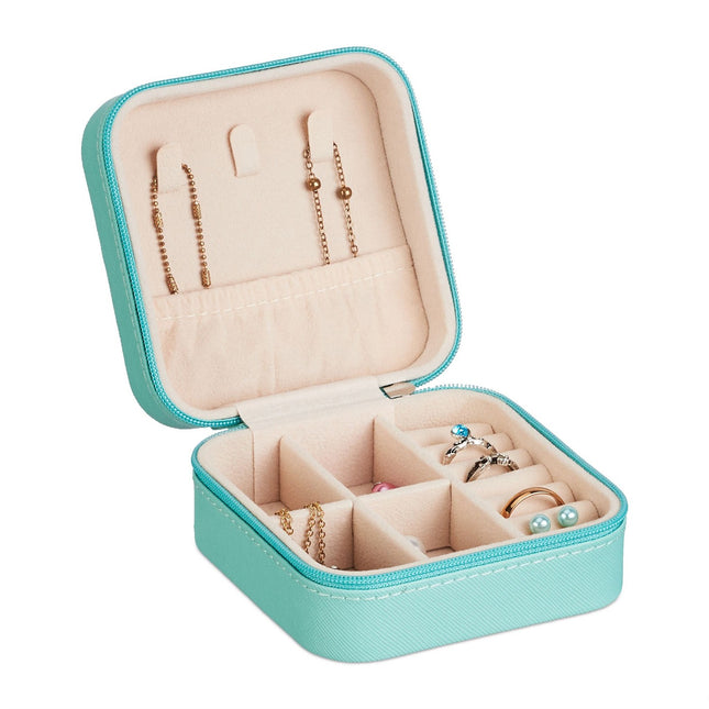 Travel Jewellery Case – Compact, Leather Look, Scratch-Proof