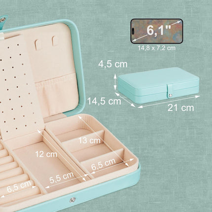 Travel Jewelry Case – Compact Leather Look Organizer