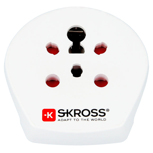 Travel adapter India/Israel/Denmark to Europe Grounded