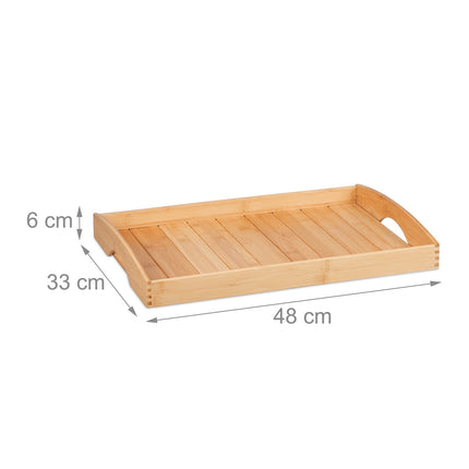 Tray in bamboo
