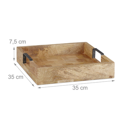Tray in mango wood