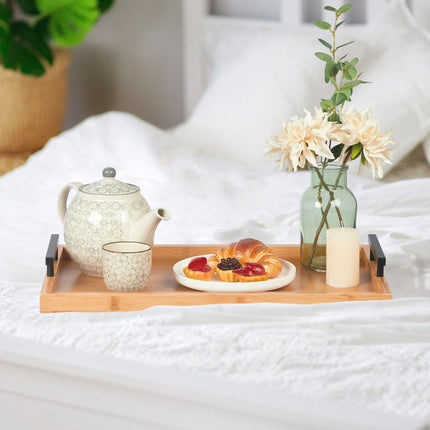 Trays in bamboo - set of 2