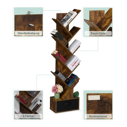 Tree-shaped bookshelf