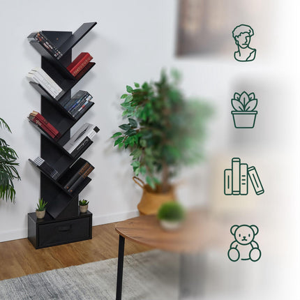 Tree-shaped bookshelf