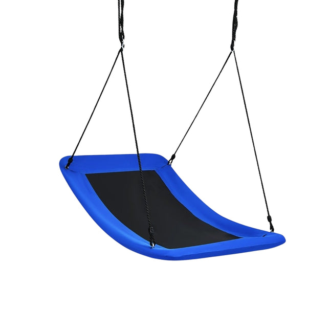 Tree swing nest swing with adjustable rope outdoor swing 83 x 155 cm blue