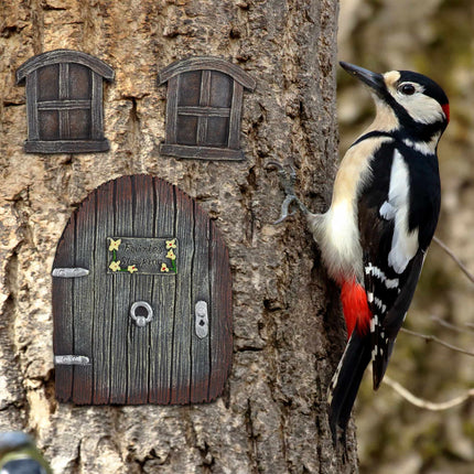 Trees with fairy doors