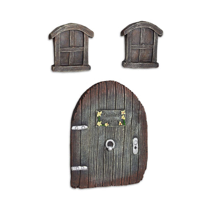 Trees with fairy doors