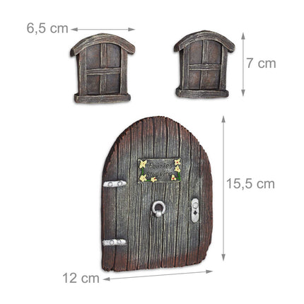 Trees with fairy doors