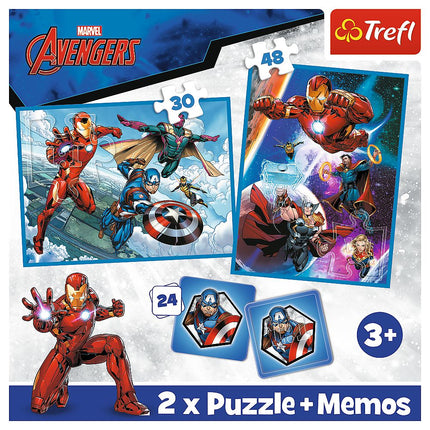 Trefl Avengers Puzzle Set 30+48+M24