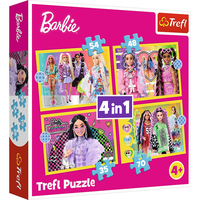 Trefl Barbie Puzzle 4 In 1 Set