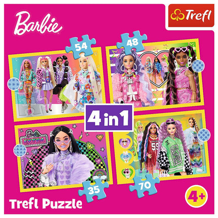 Trefl Barbie Puzzle 4 In 1 Set