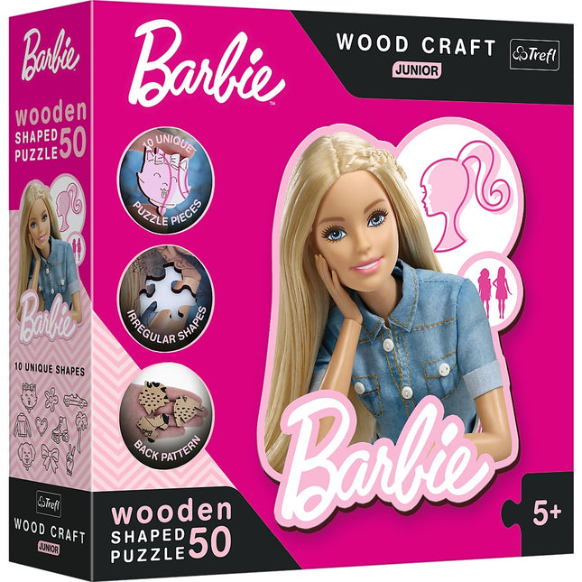 Trefl Barbie Wooden Puzzle Barbie 50 Pcs