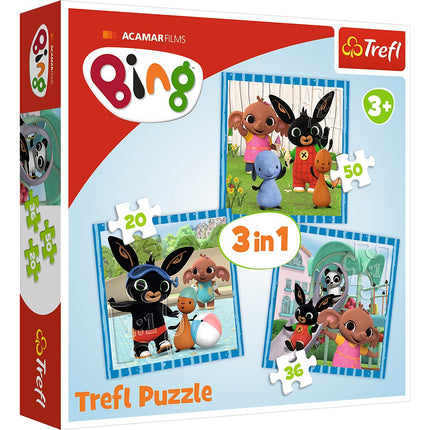 Trefl Bing Puzzle 3 In 1 Set