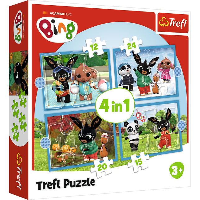 Trefl Bing Puzzle 4 In 1 Set
