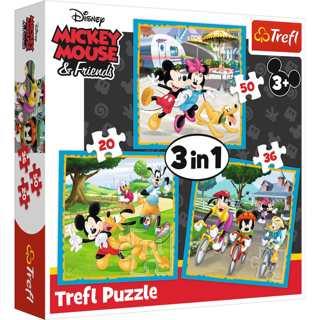 Trefl Disney Puzzle 3 In 1 Set Mickey Mouse