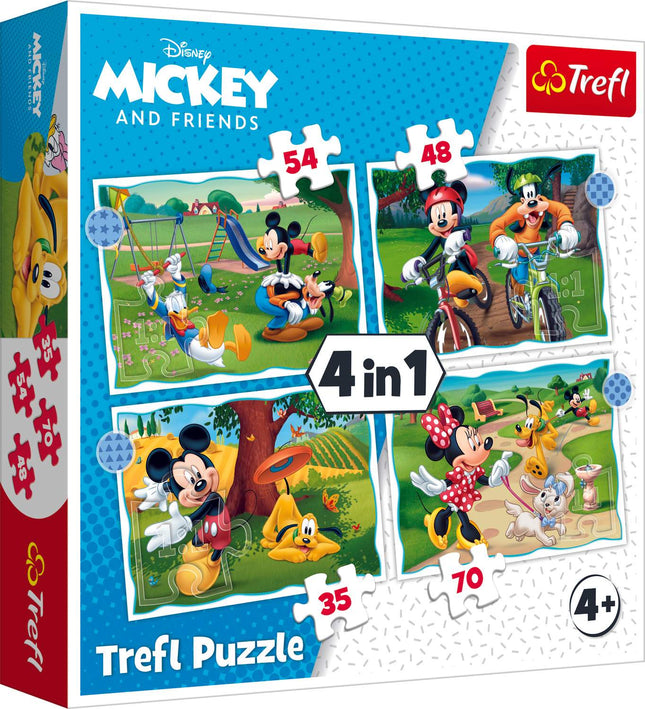 Trefl Disney Puzzle 4 In 1 Set Mickey-Mouse