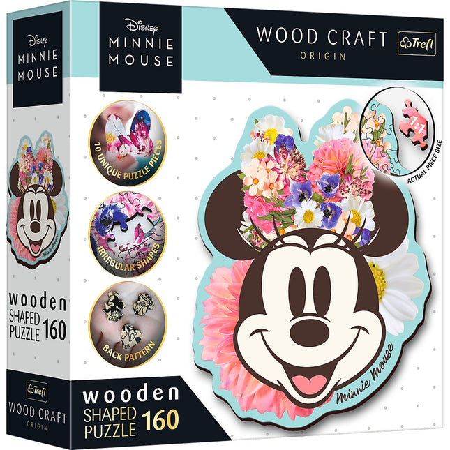 Trefl Disney Wooden Puzzle Mickey And Minnie 160 Pcs