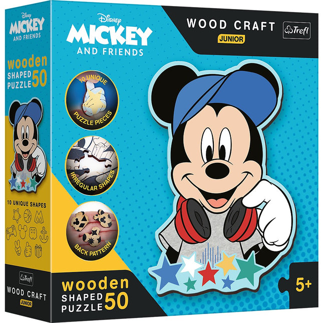 Trefl Disney Wooden Puzzle Mickey Mouse 50 Pcs