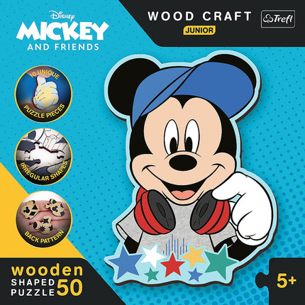 Trefl Disney Wooden Puzzle Mickey Mouse 50 Pcs
