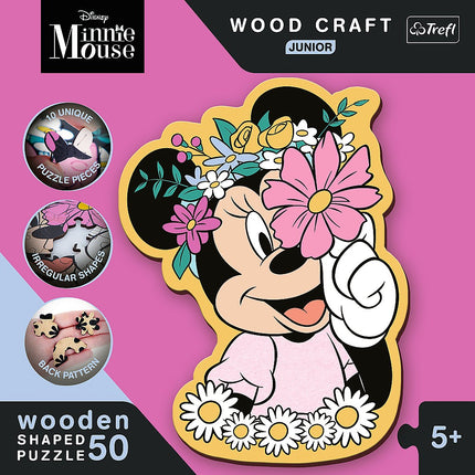Trefl Disney Wooden Puzzle Minnie 50 Pcs