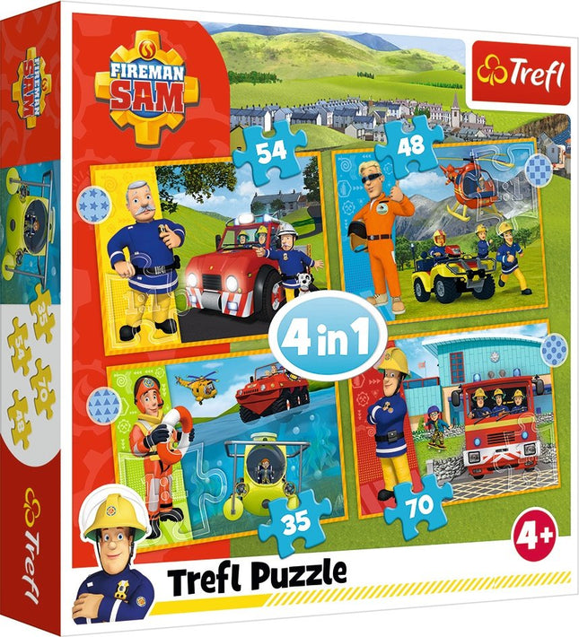 Trefl Fireman Sam Puzzle 4 In 1 Set