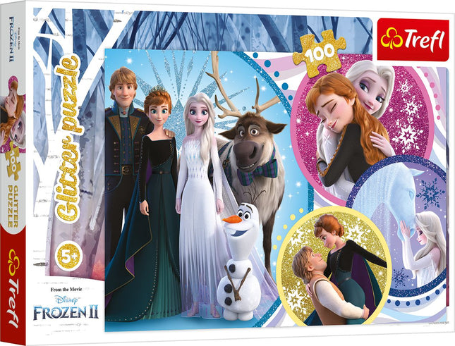 Trefl Frozen Glitter Puzzle Frozen Ii, 100 Pcs