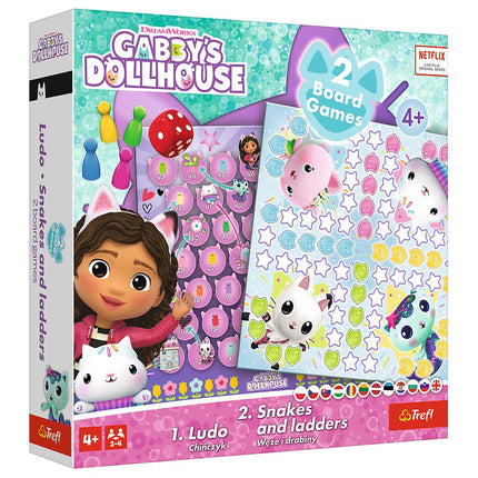 Trefl Gabby´S Dollhouse Board Game 2 In 1