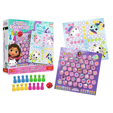 Trefl Gabby´S Dollhouse Board Game 2 In 1