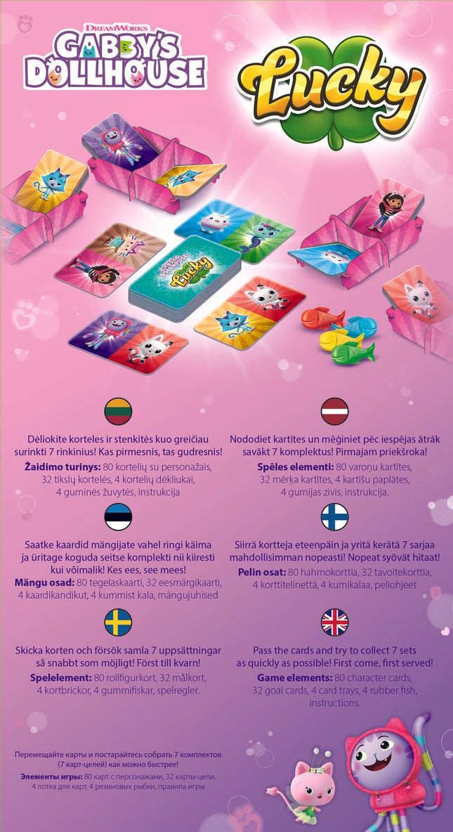 Trefl Gabby´S Dollhouse Board Game Lucky