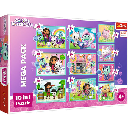 Trefl Gabby´S Dollhouse Puzzle 10 In 1 Set