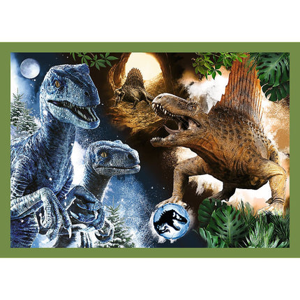 Trefl Jurassic Word Puzzle 4 In 1 Set 35 48 54 70 Pcs