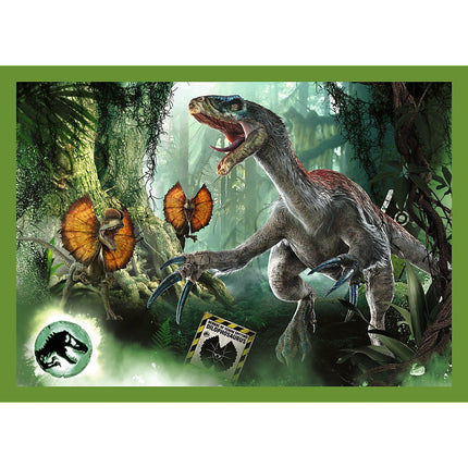 Trefl Jurassic Word Puzzle 4 In 1 Set 35 48 54 70 Pcs