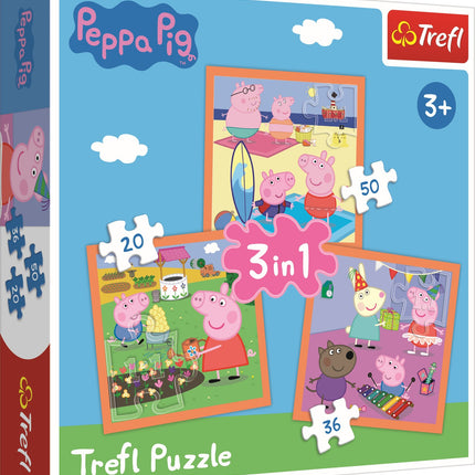 Trefl Peppa Pig Puzzle 3 In 1 Set