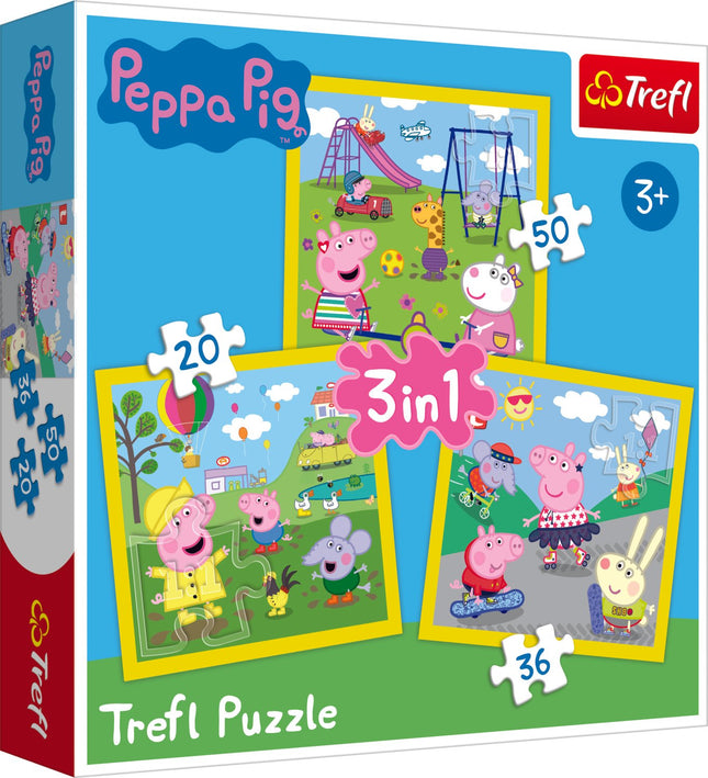 Trefl Peppa Pig Puzzle 3 In 1 Set