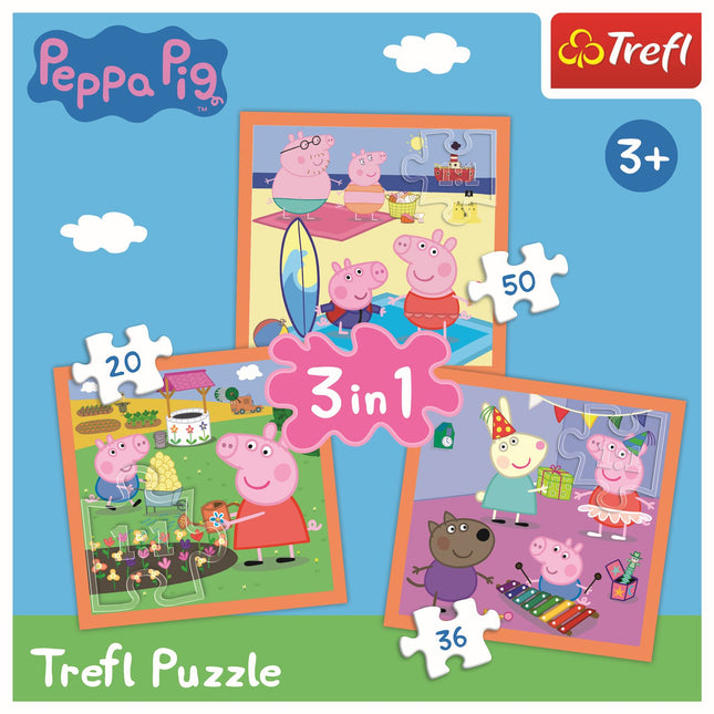 Trefl Peppa Pig Puzzle 3 In 1 Set