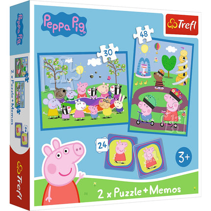 Trefl Peppa Pig Puzzle Set With Memo Cards