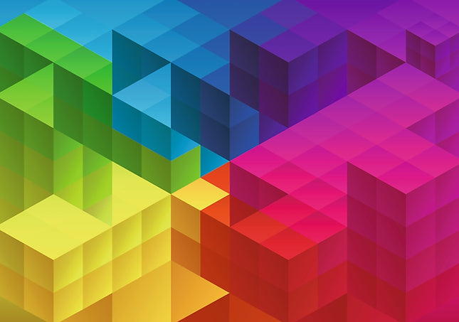 Trefl Prime Puzzle Color Splash Cubic Gradient, 1000 Pcs