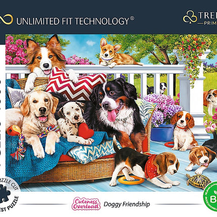 Trefl Prime Puzzle Cuteness Overload Dogs, 1000 Pcs