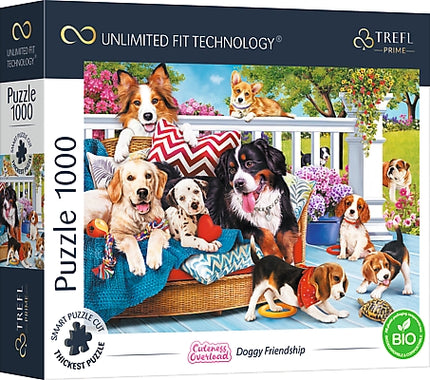 Trefl Prime Puzzle Cuteness Overload Dogs, 1000 Pcs