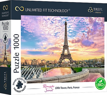 Trefl Prime Puzzle Romantic Sunset Eiffel Tower, 1000 Pcs