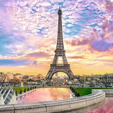 Trefl Prime Puzzle Romantic Sunset Eiffel Tower, 1000 Pcs