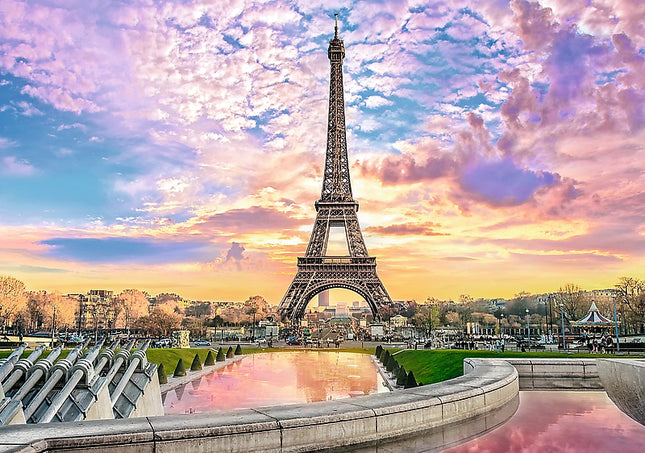 Trefl Prime Puzzle Romantic Sunset Eiffel Tower, 1000 Pcs