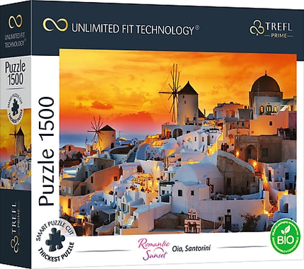 Trefl Prime Puzzle Romantic Sunset Santorini, 1500 Pcs