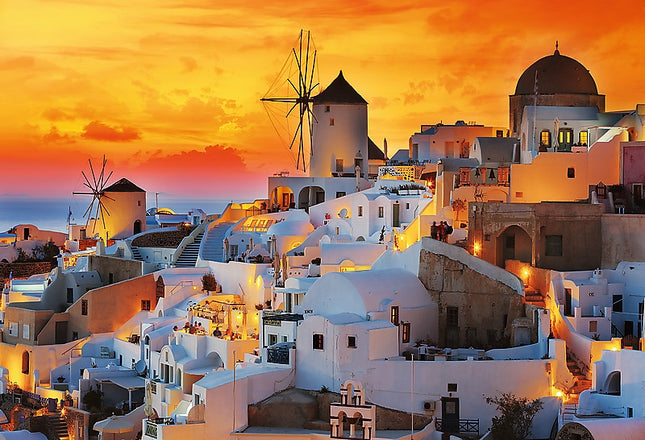 Trefl Prime Puzzle Romantic Sunset Santorini, 1500 Pcs