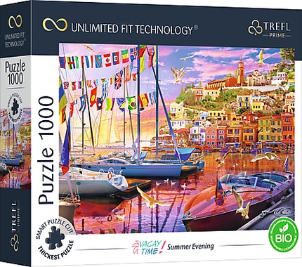 Trefl Prime Puzzle Vacaytime Sailboats, 1000 Pcs